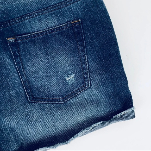 J Crew Liza Cuffed Denim Jean Shorts Distressed 31 - Picture 5 of 6